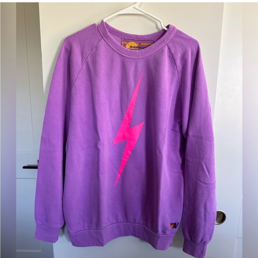 Aviator Nation Bolt Crew Sweatshirt Size XL